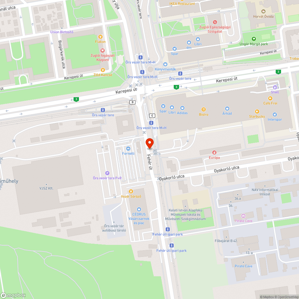 Árkád kijárat lámpaállítás bejelentés helye