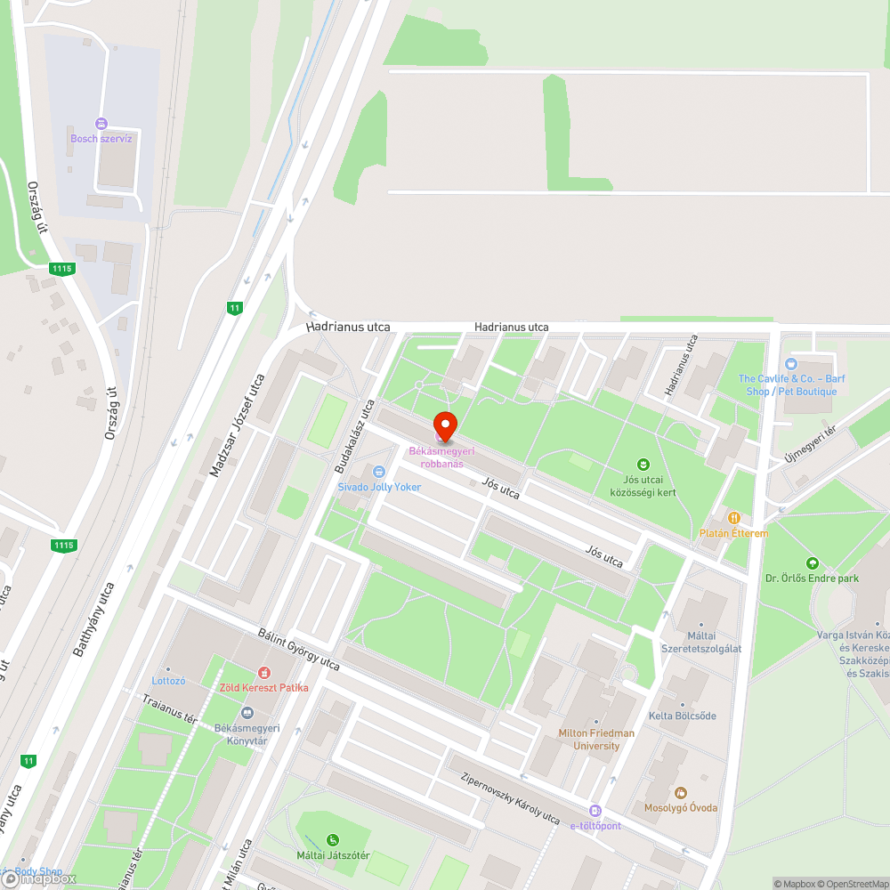 Műszaki nélküli jármű bejelentés helye