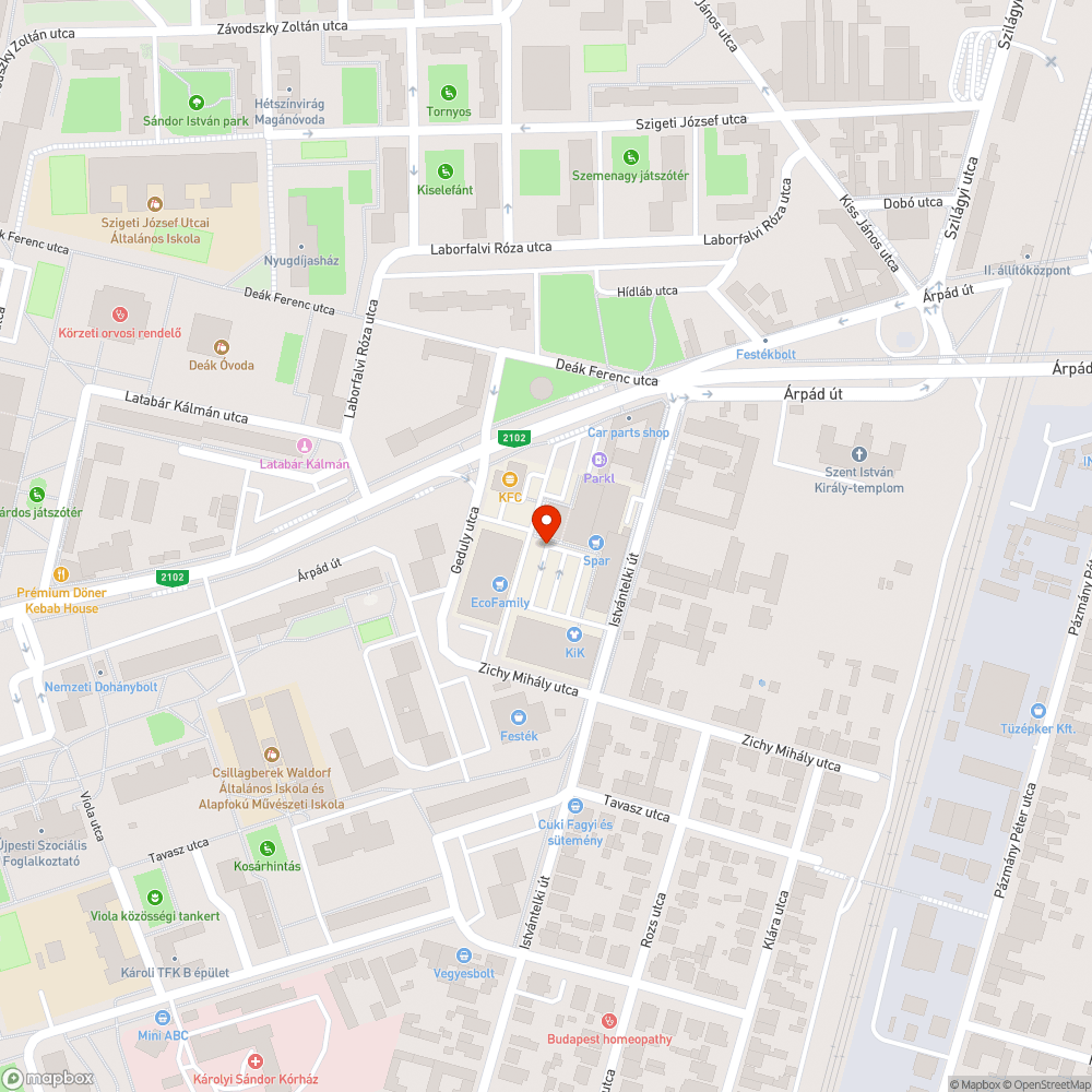 Elhagyott másik jármű - Árpád út 183-185 bejelentés helye