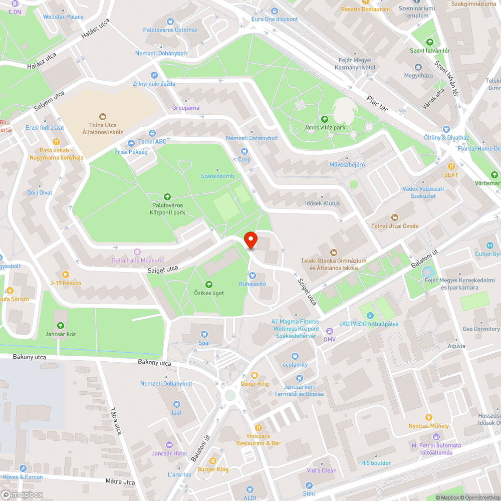 Rendszám nélküli Audi a Sziget utcában bejelentés helye