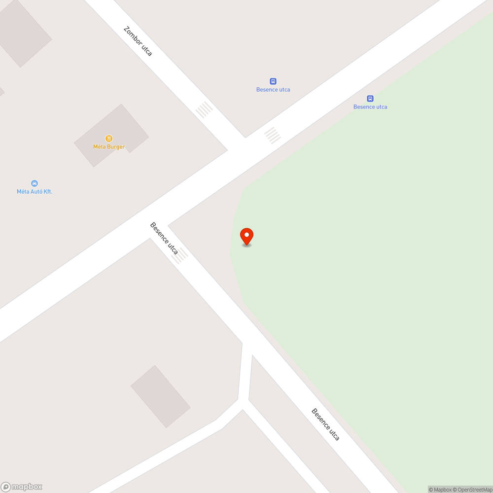 Elhanyagolt járda bejelentés helye