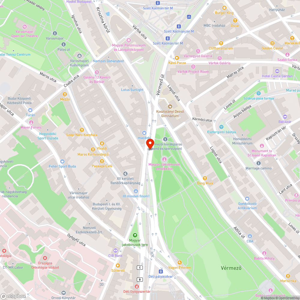 Megrongálódott csatornafedelek a Krisztina körúton bejelentés helye