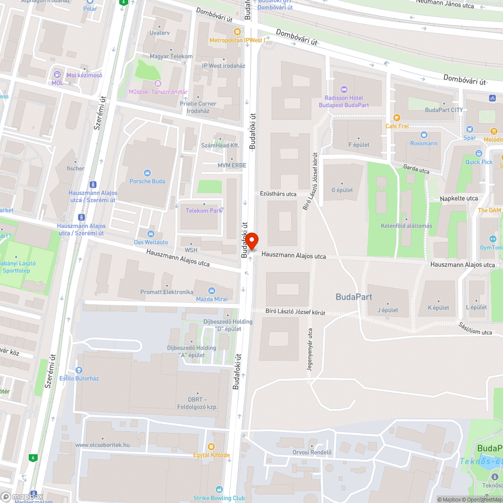 Vízmegállás bejelentés helye