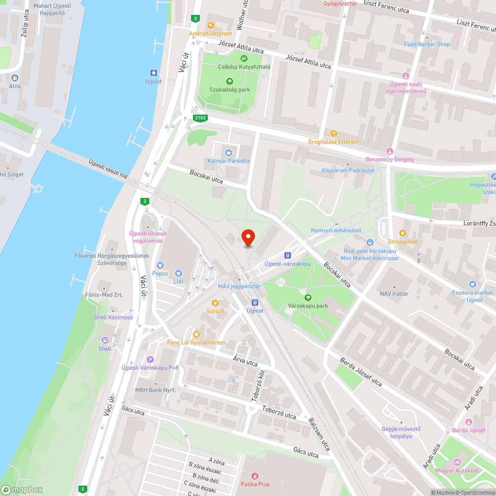 Újpest-városkapu - ismét tele szeméttel bejelentés helye