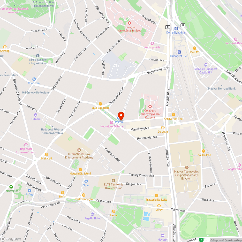 Kiégett közlekedési lámpa bejelentés helye