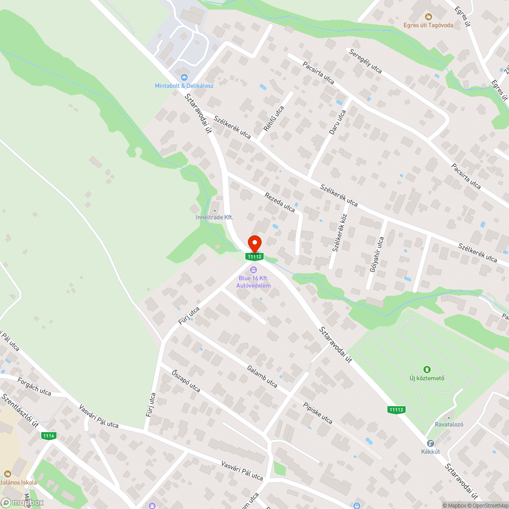 Nincs gyalog átkelőhely bejelentés helye