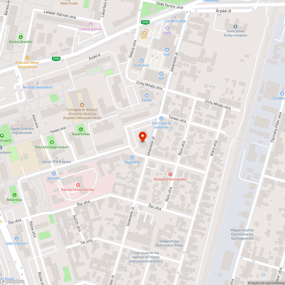 Bontási törmelék a közterületen bejelentés helye