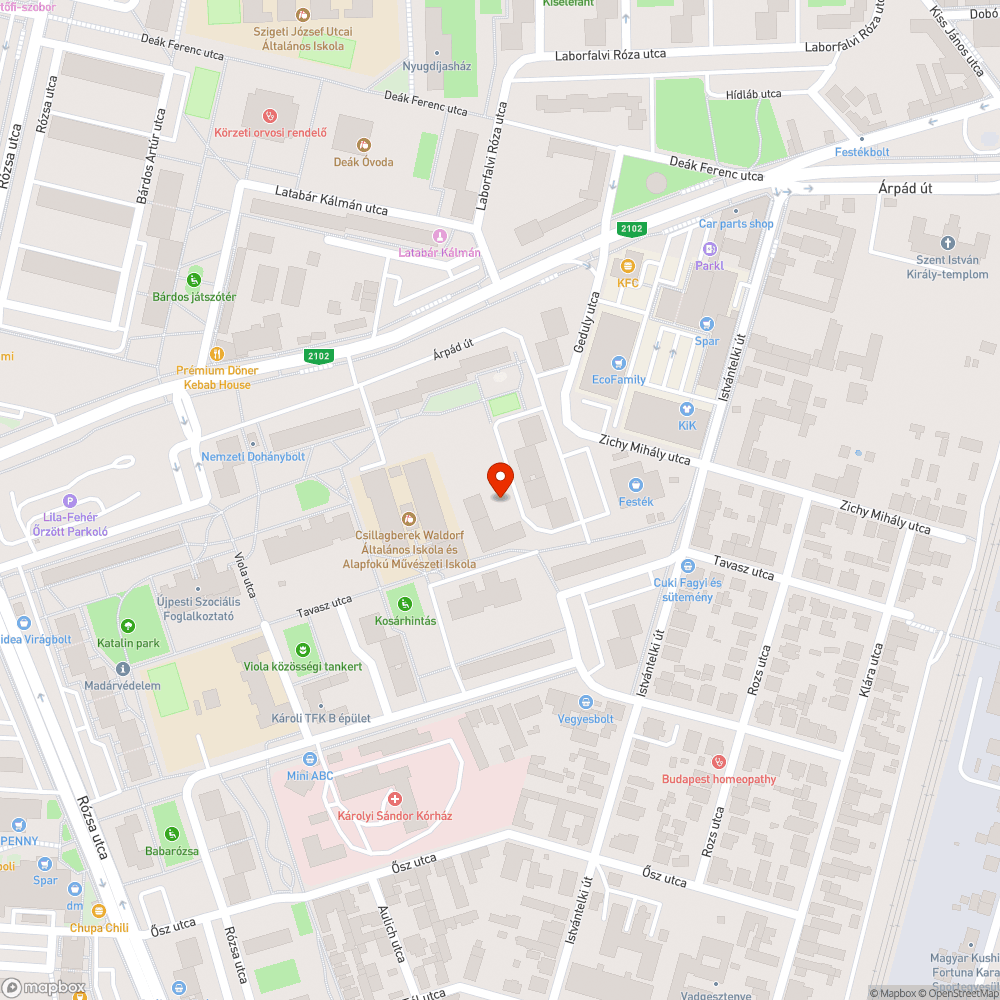 Zöldhulladék a közterületen bejelentés helye