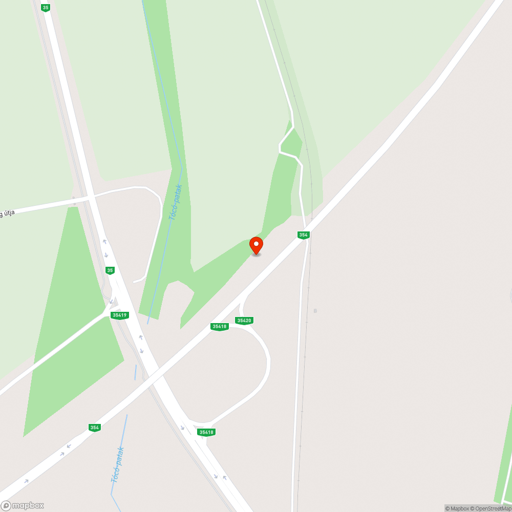 Veszélyes kátyú, süllyedés bejelentés helye