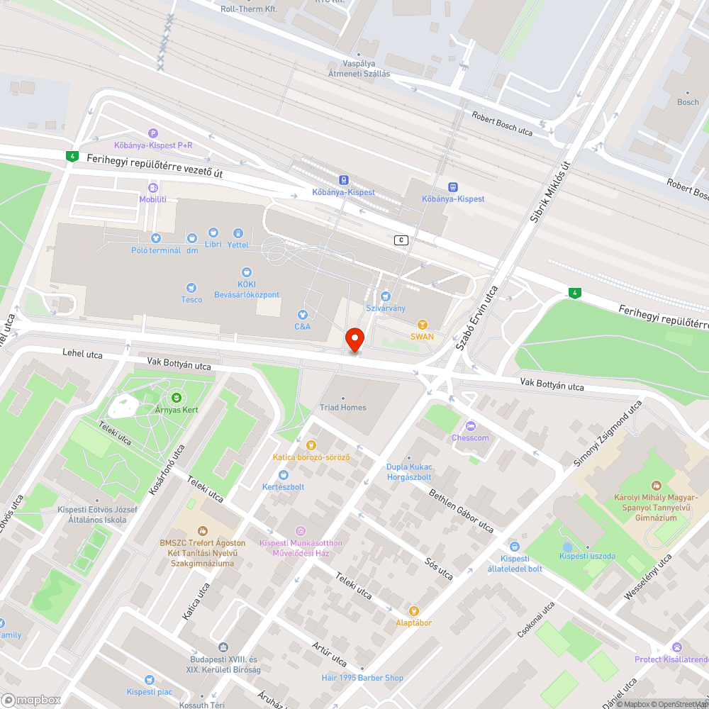 Kifordult kanális bejelentés helye