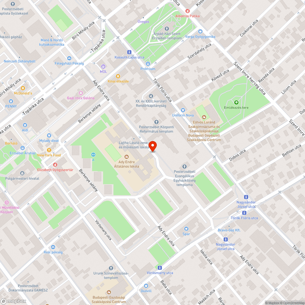 Belógó faágak bejelentés helye