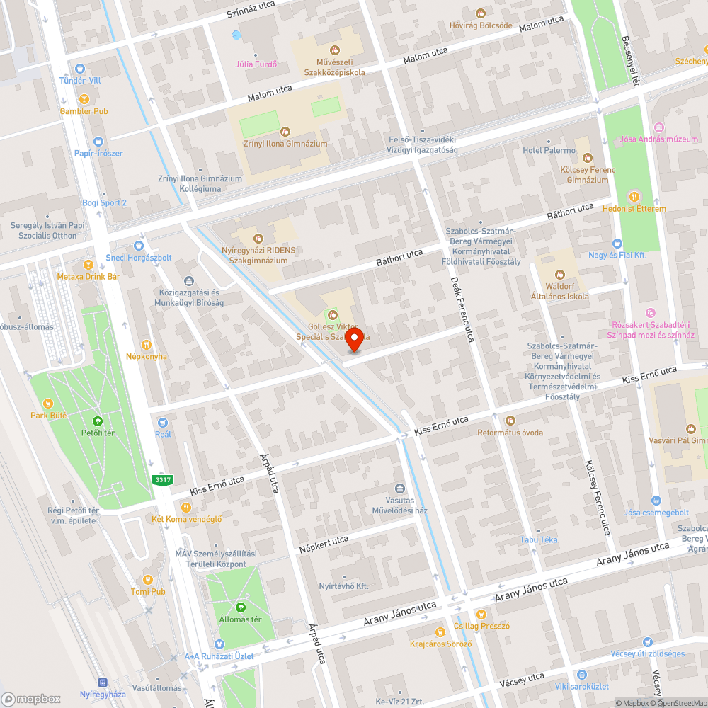 Szemétkupac bejelentés helye