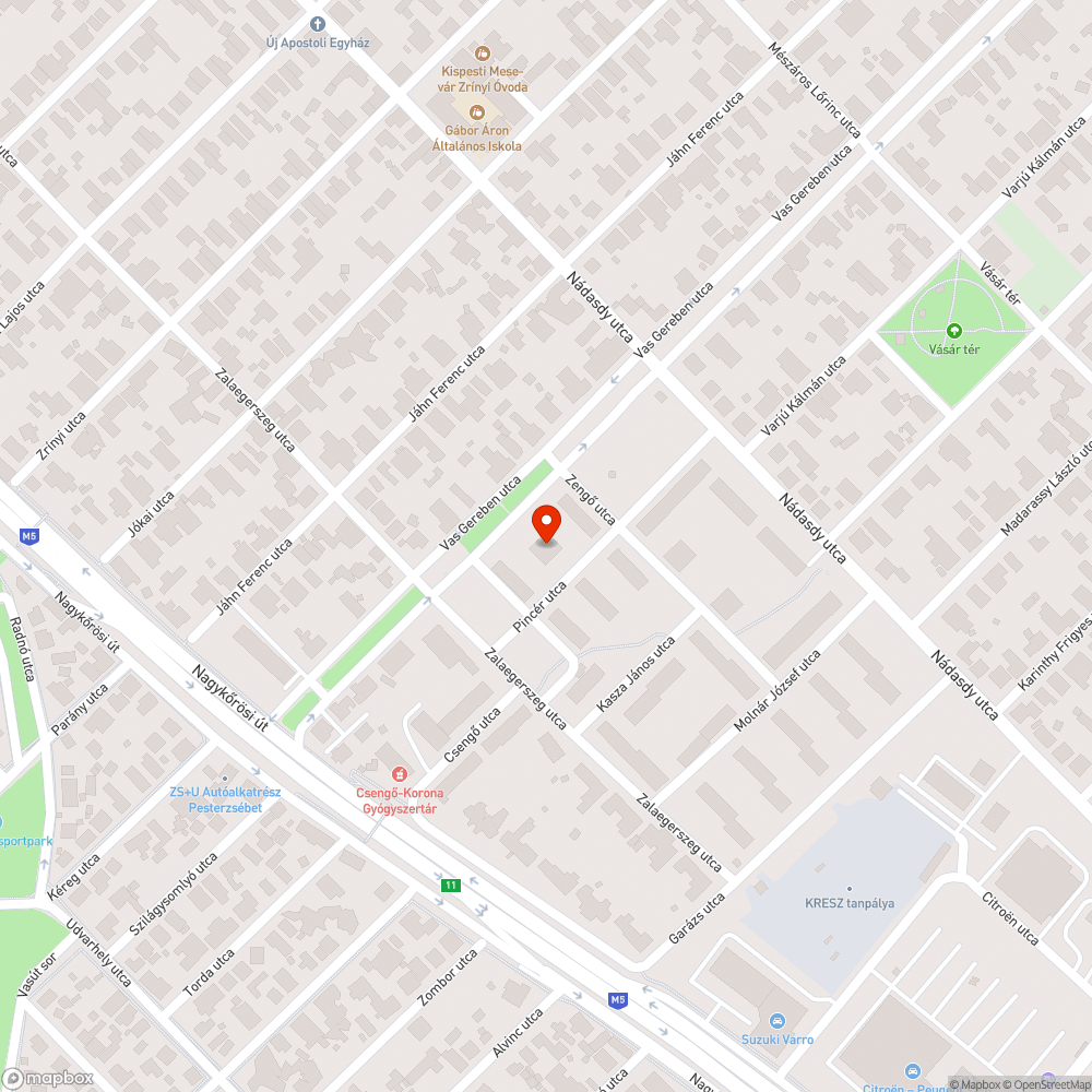 Balesetveszélyes járda bejelentés helye