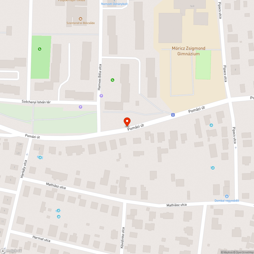 Kátyús útszakasz bejelentés helye