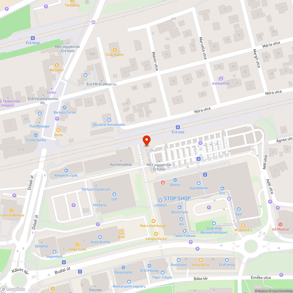 Hibaüzenet az utastájékoztatón bejelentés helye