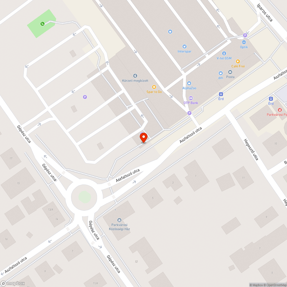 Szemetes útszakasz bejelentés helye