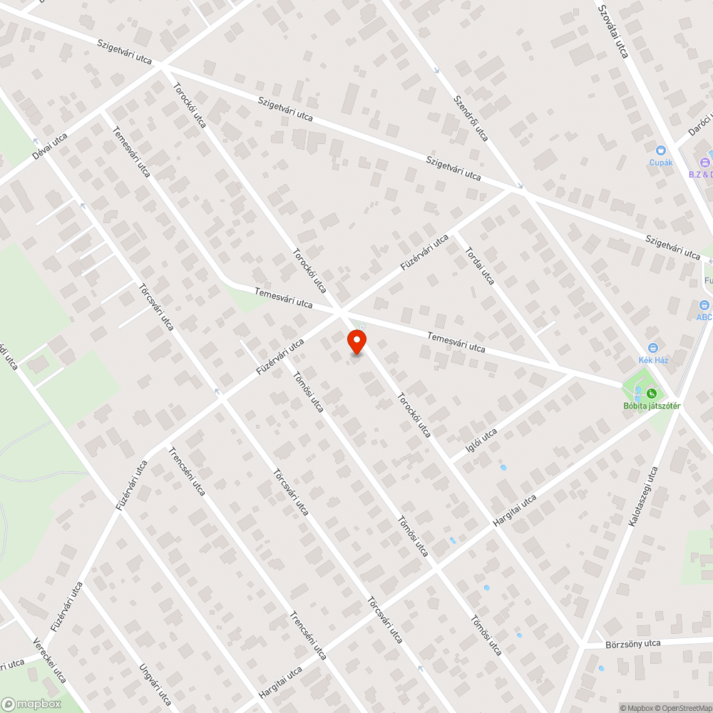 Utcai lámpa bejelentés helye