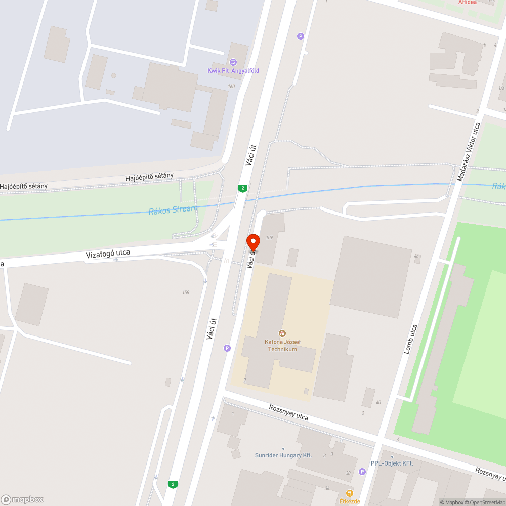 Balesetveszélyes aknafedél a biciklisávon bejelentés helye