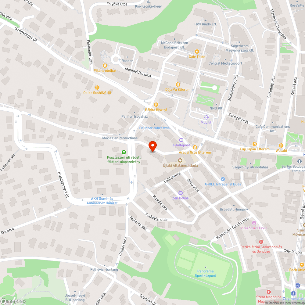 Koszos úttest bejelentés helye