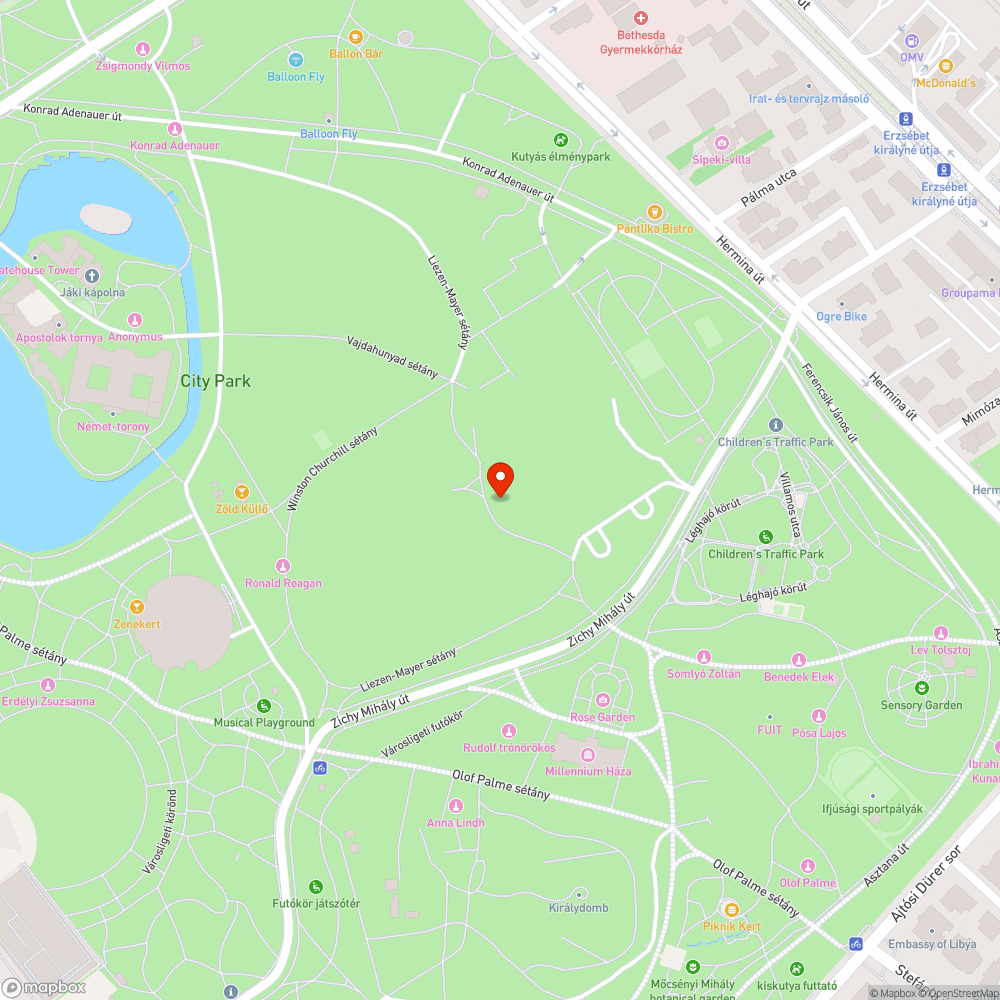 Pázsitból kiálló rozsdás cölöp bejelentés helye