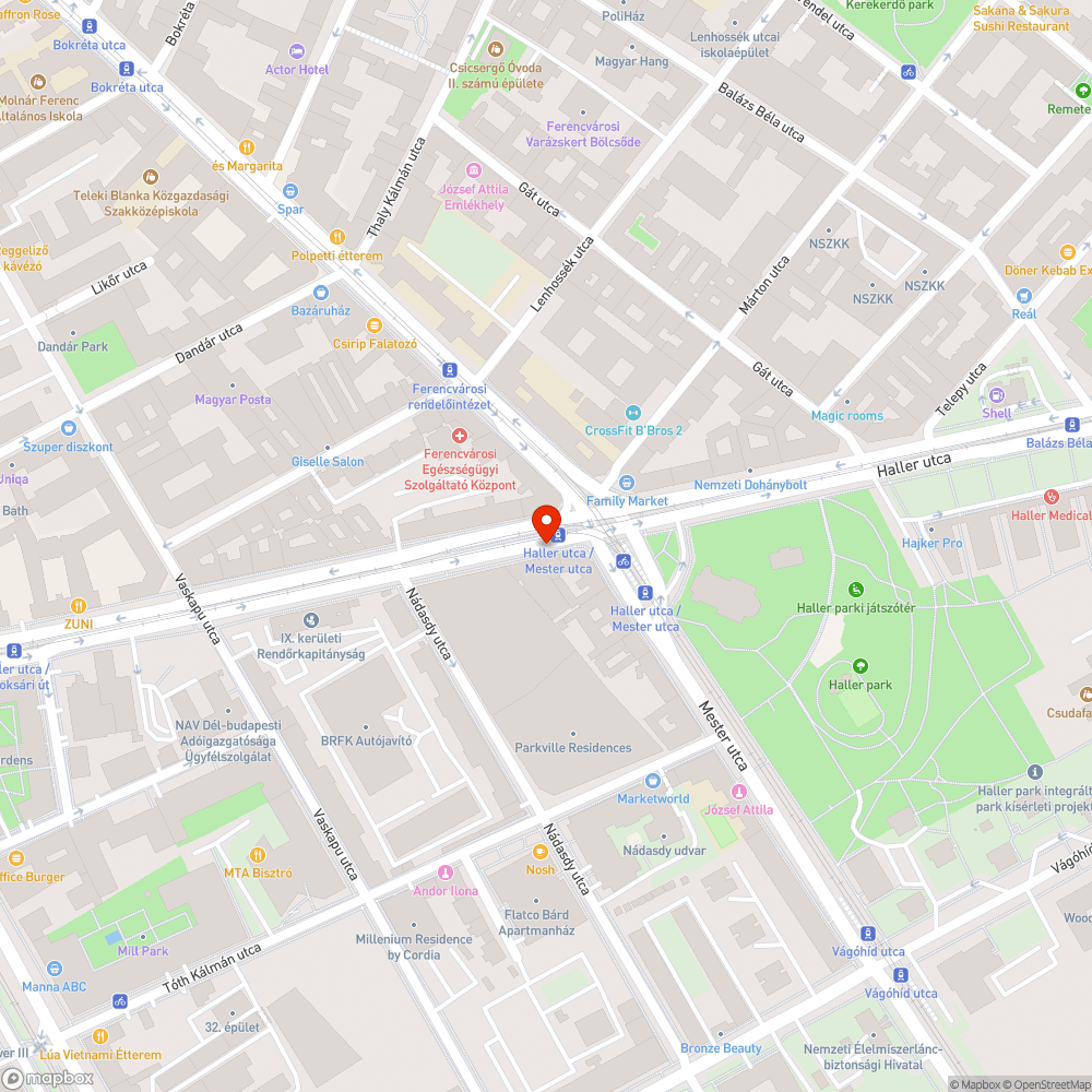 Járdán parkolás bejelentés helye