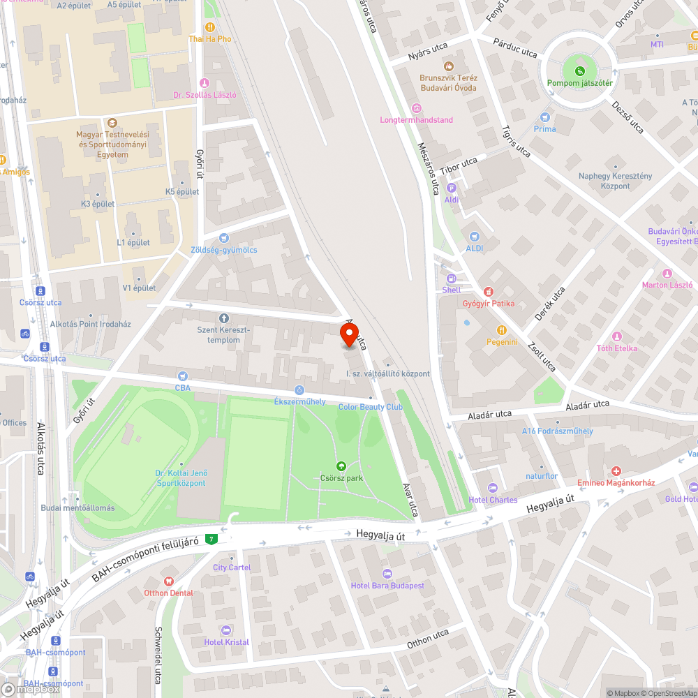 Veszélyes hulladék az Avar utca 25b előtt bejelentés helye