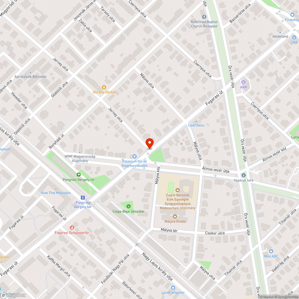 Úttest és járda közötti zöldsáv munkavégzéssel történő rongálása bejelentés helye