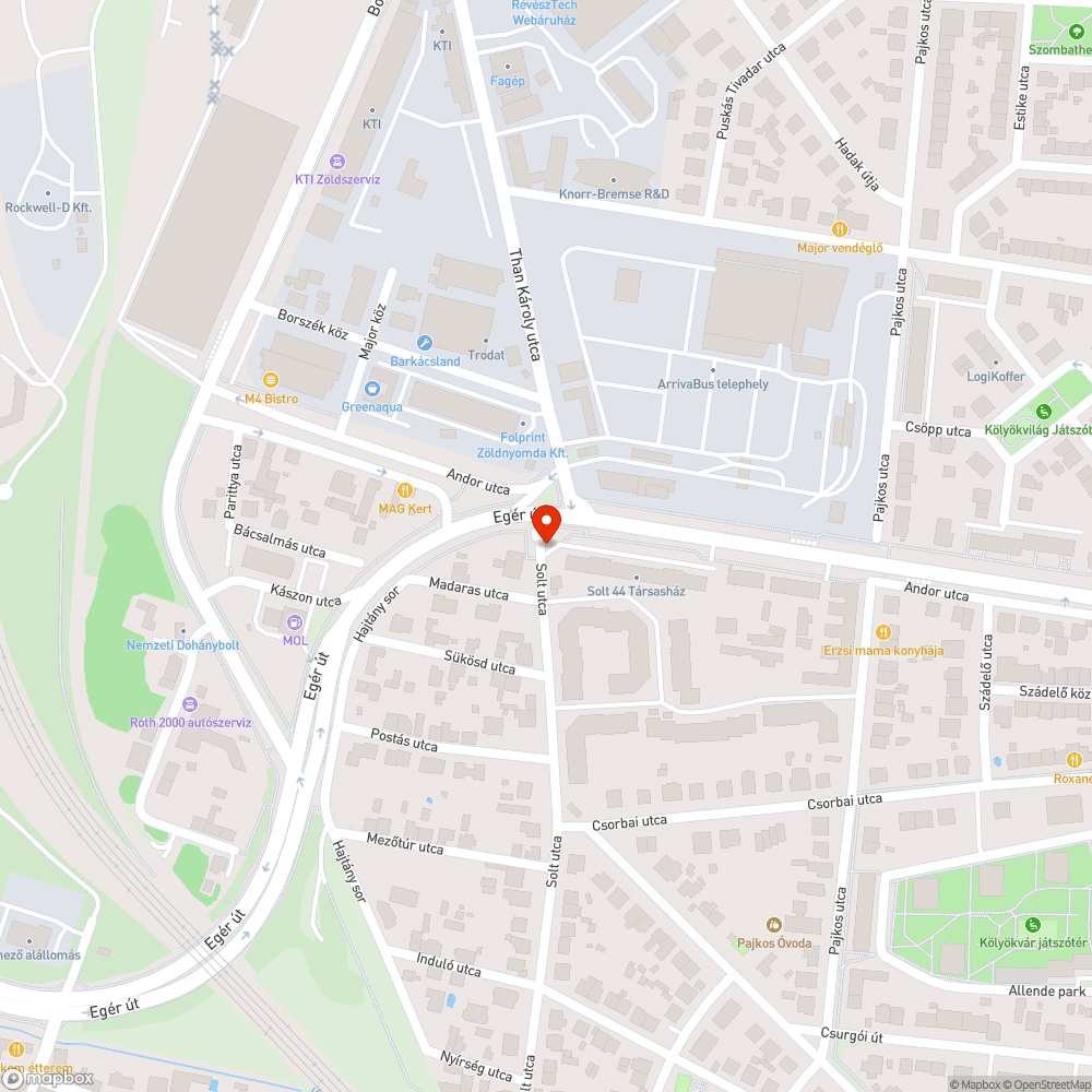 Zöld leparkolása bejelentés helye