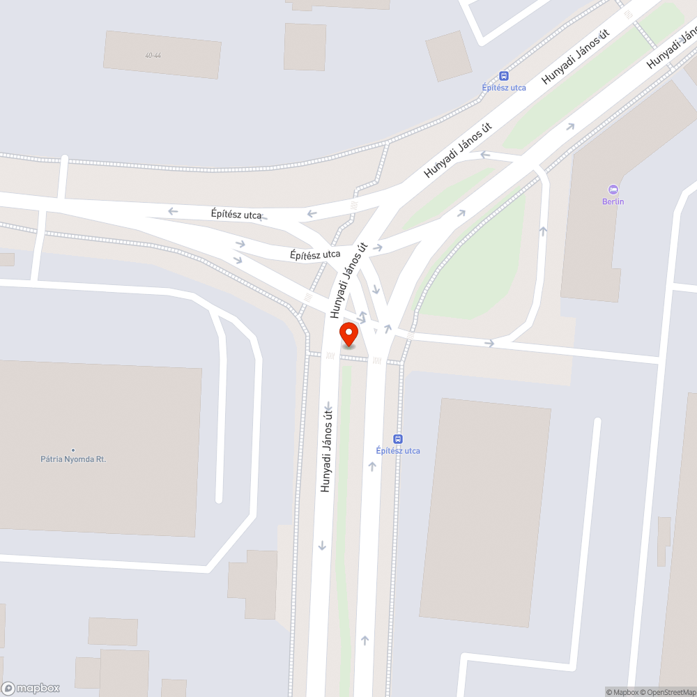 Életveszélyes gyalogátkelőhely bejelentés helye