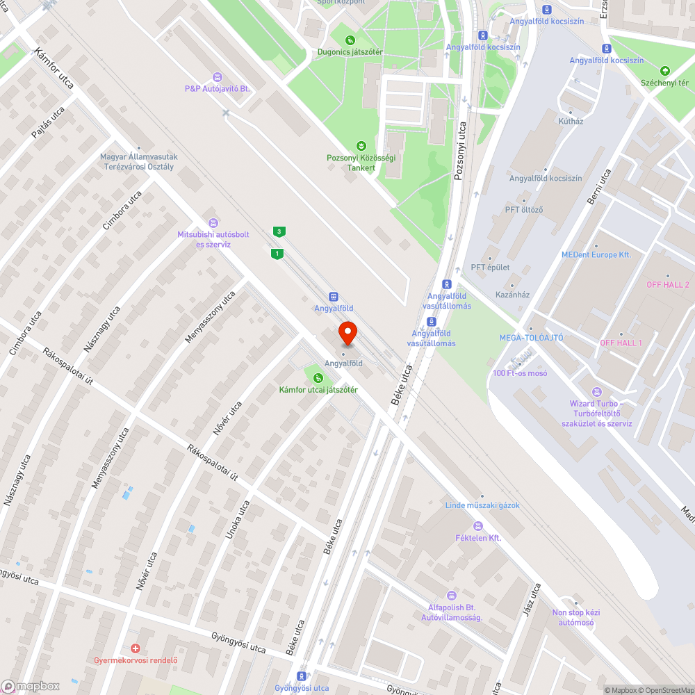 Lezárt váróterem bejelentés helye