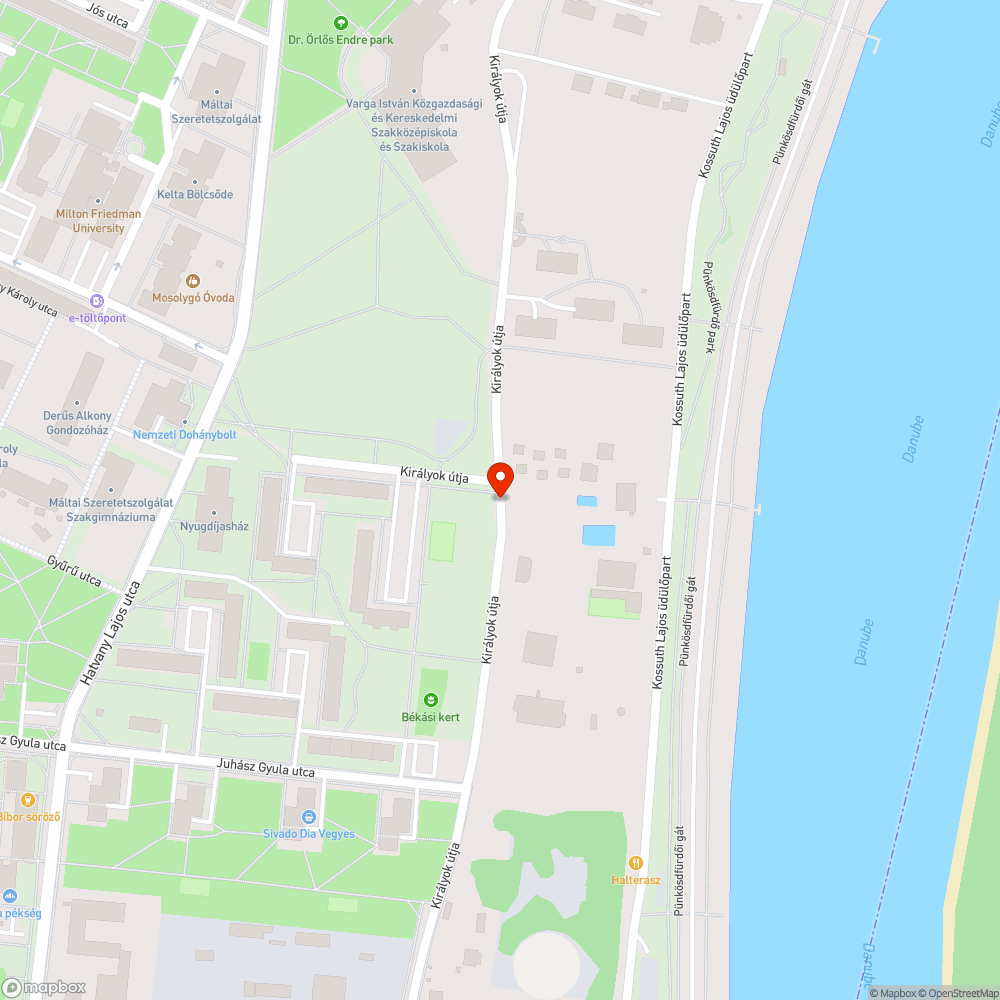 Kátyú bejelentés helye