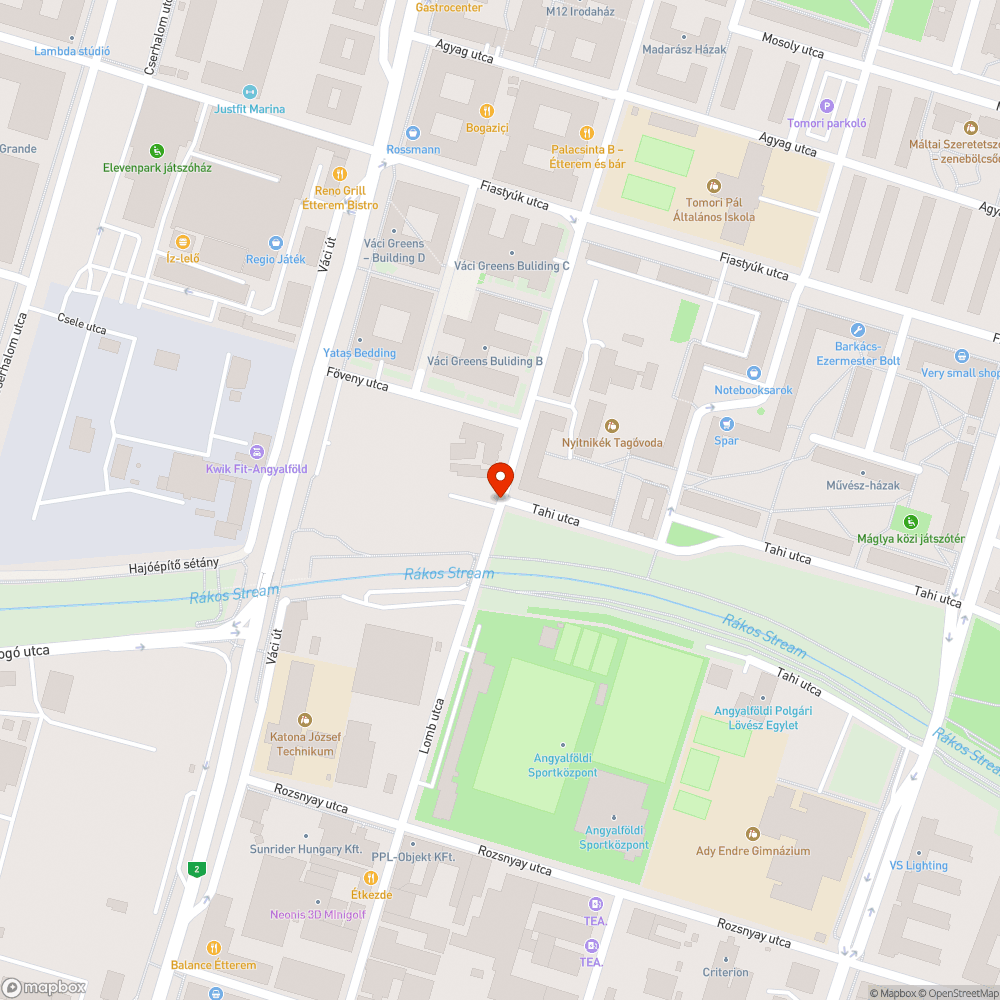 Folyó tűzcsap bejelentés helye