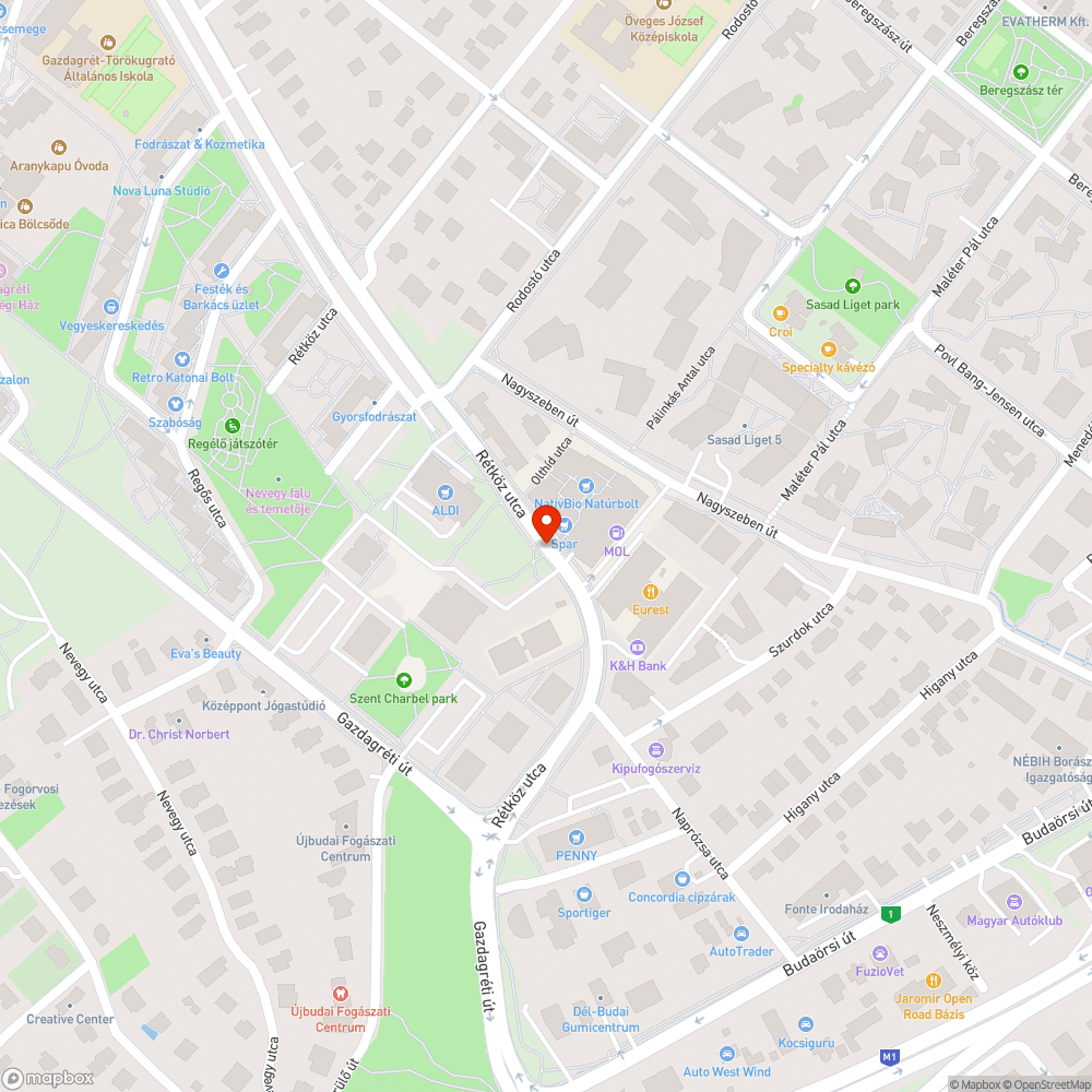 árok a megállóban bejelentés helye