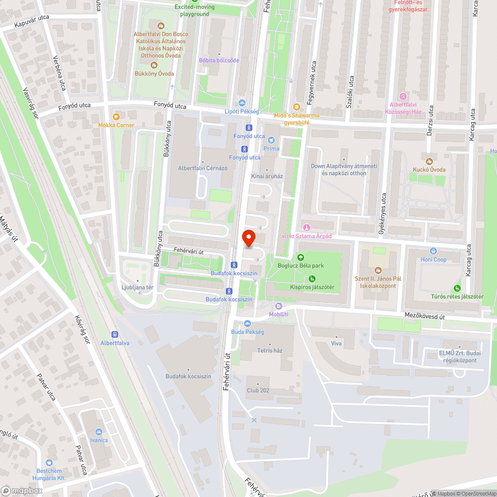 Elhagyott Punto bejelentés helye