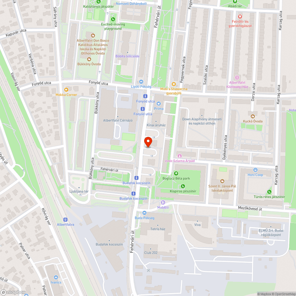 Elhagyott Astra bejelentés helye