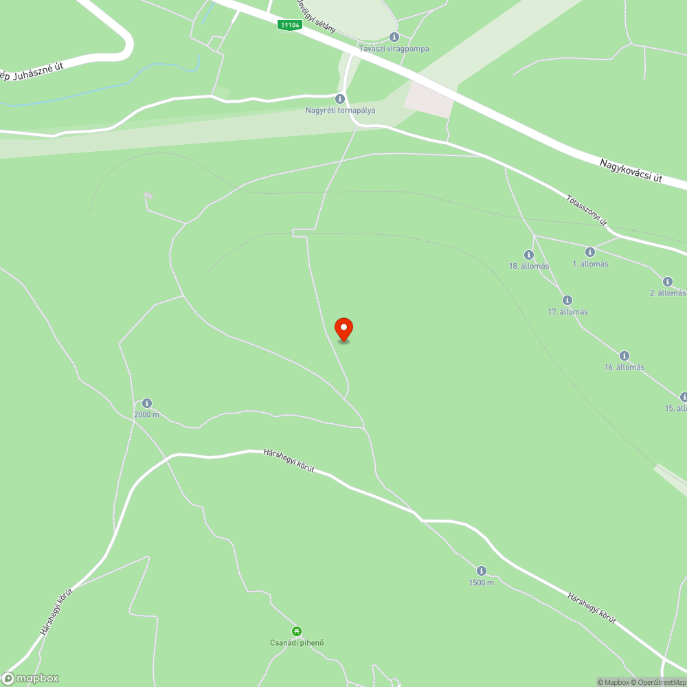 Kint felejtett szalagozás a Hárs-hegyen bejelentés helye