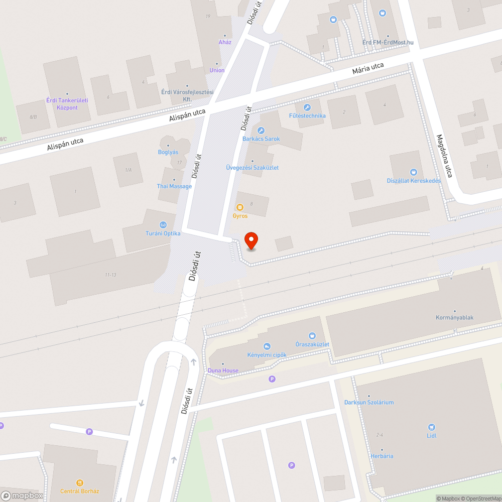 Szemét Érd Alsónál bejelentés helye