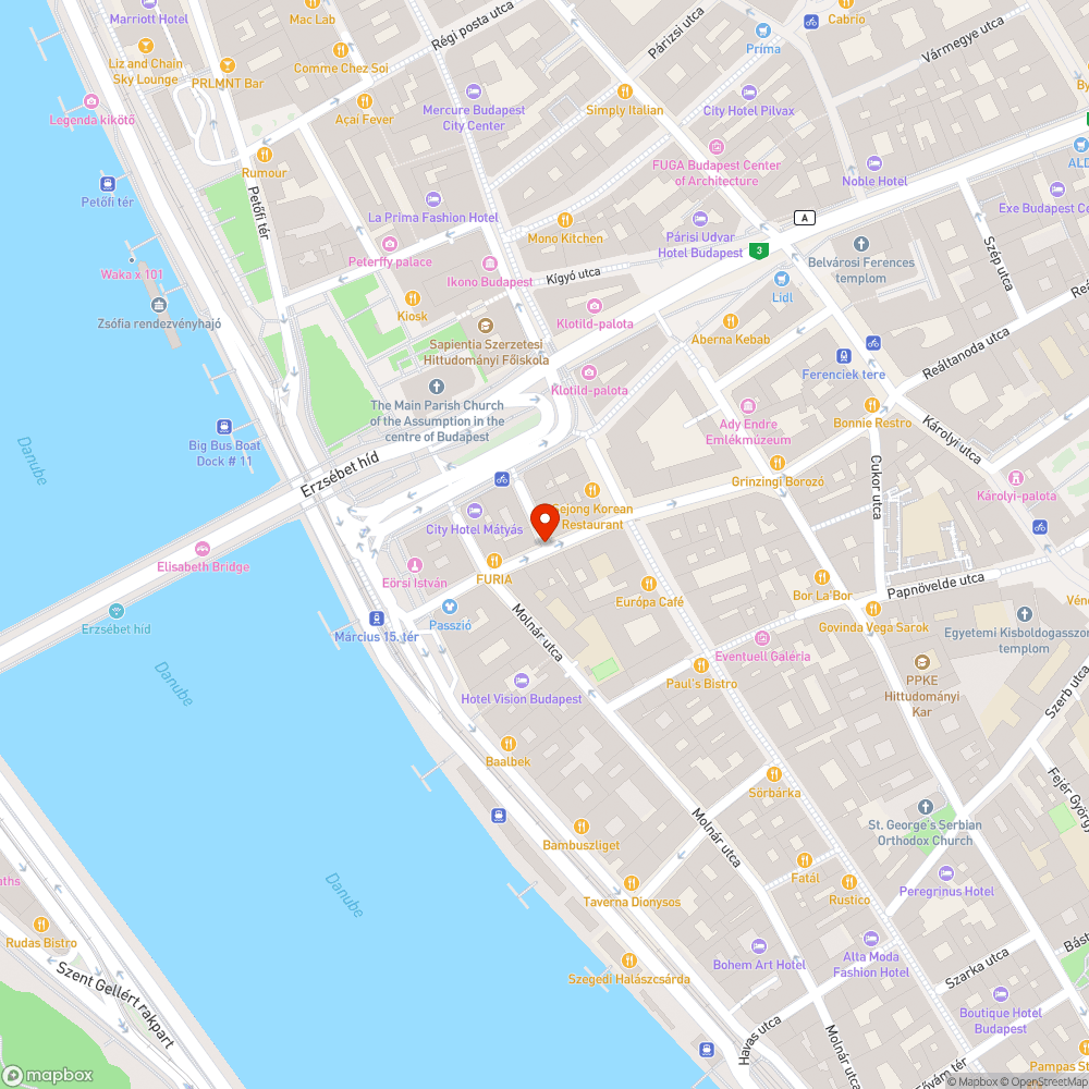 Elhagyott kerékpár bejelentés helye