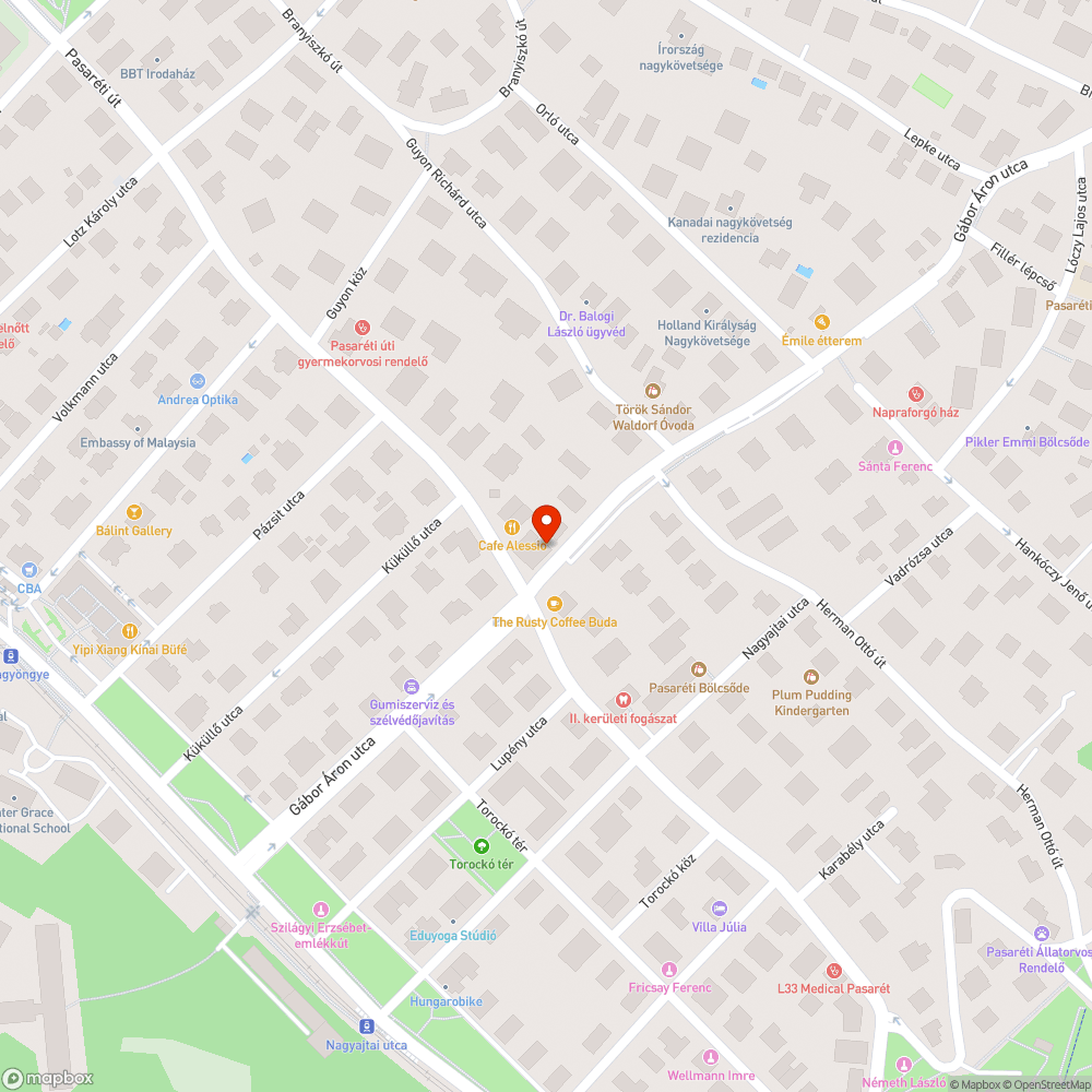 Kidőlt fa bejelentés helye