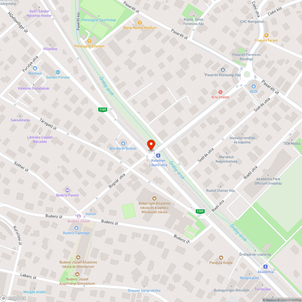 Közlekedési lámpa hiba Kelemen László bejelentés helye