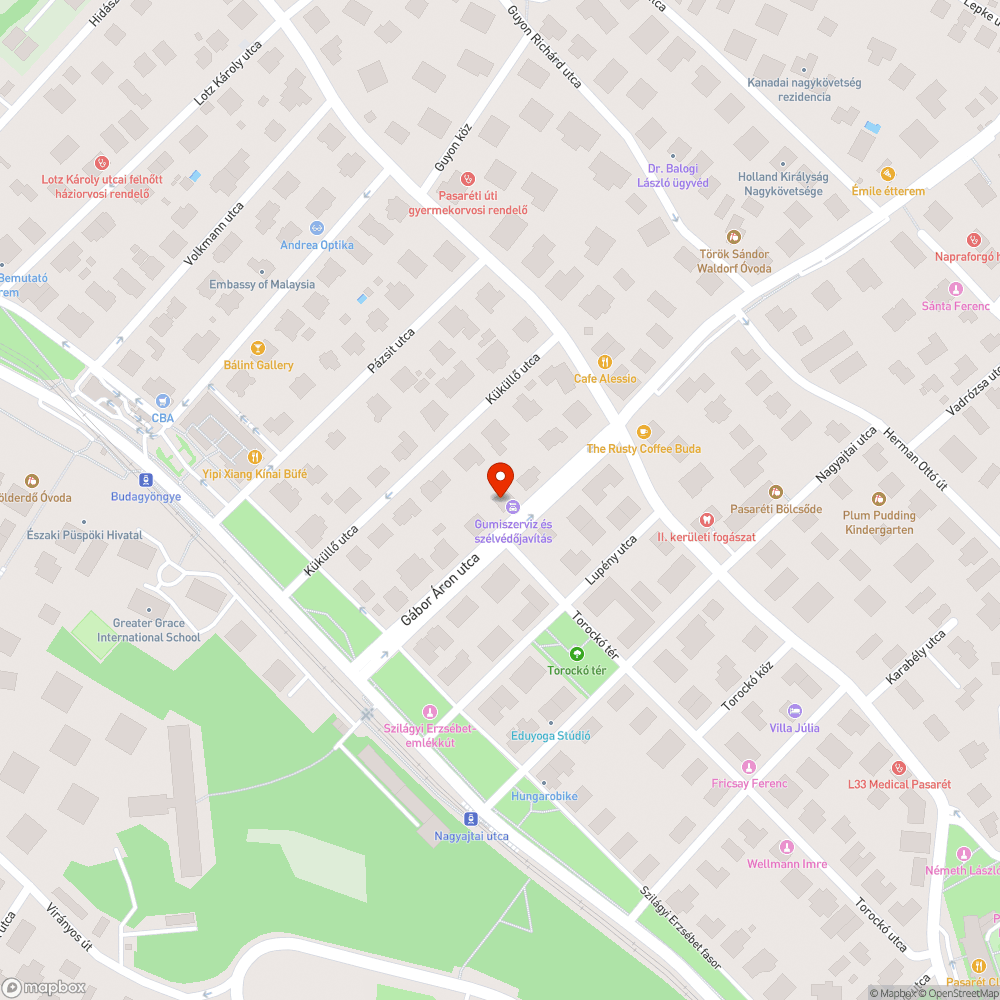 Elhagyott jármű bejelentés helye