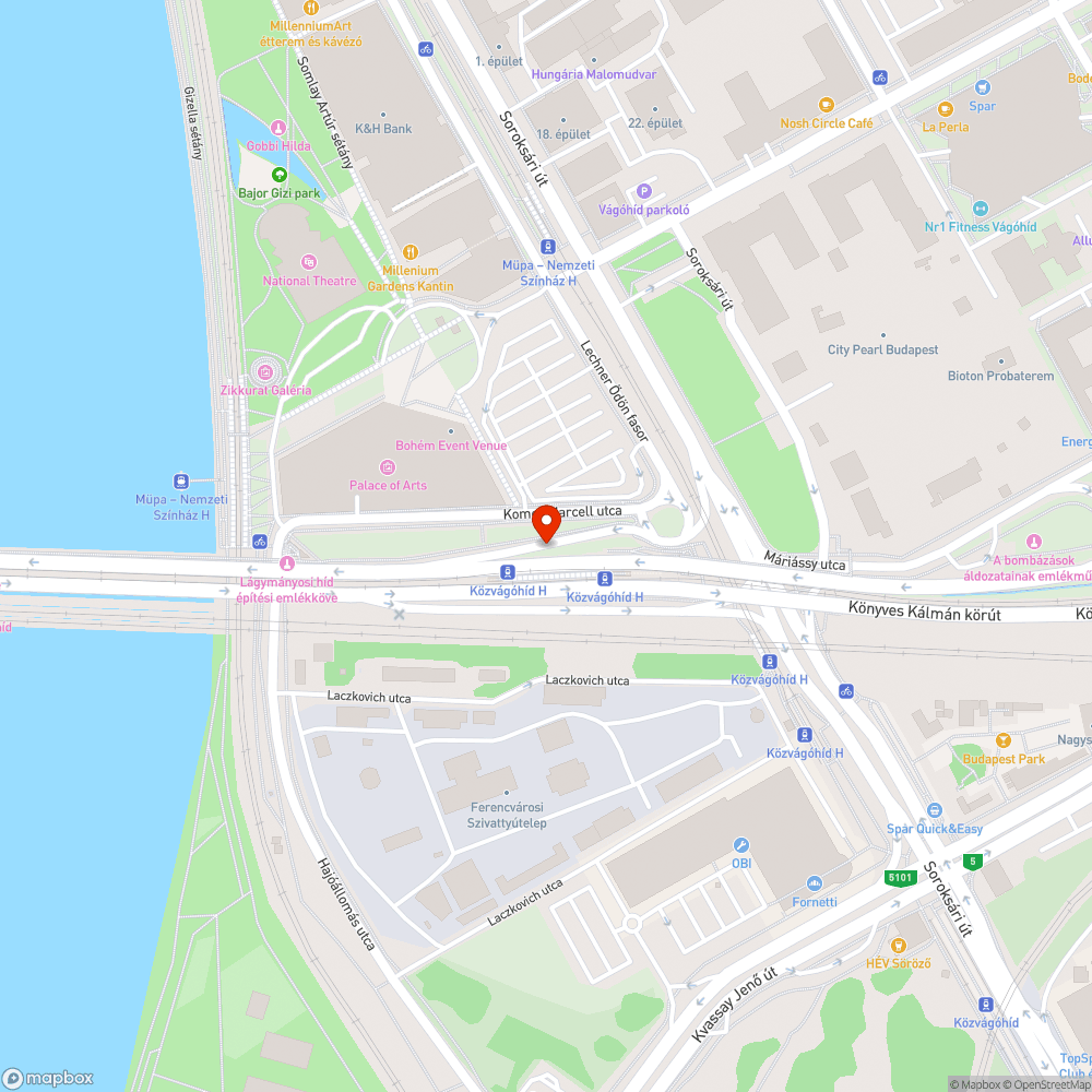 Hídfelhajtónál a Müpa mellett nincs korlát és sövény sem bejelentés helye