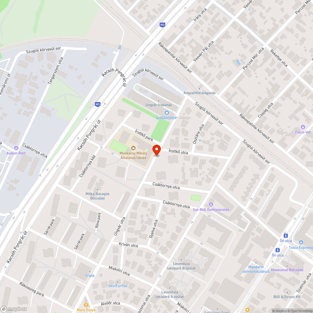 Jármű bejelentés helye