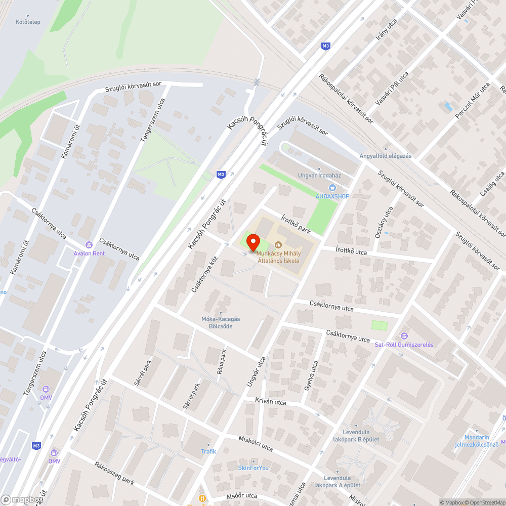 Elhagyott Jármű bejelentés helye