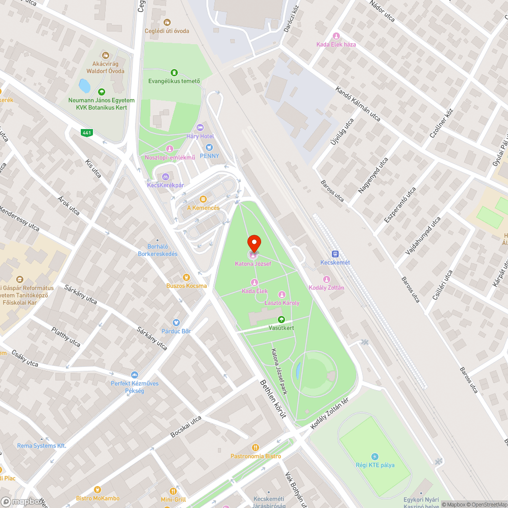 Nem ég a lámpa a parkban bejelentés helye