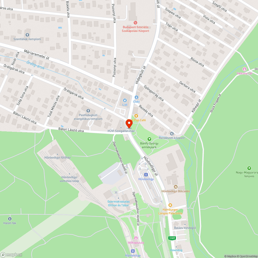 Közlekedési információ tábla bejelentés helye