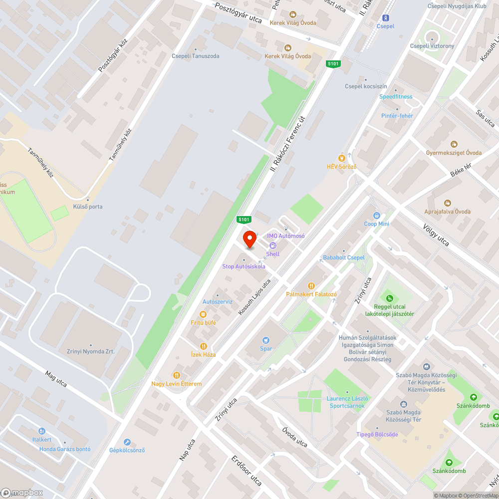 Rendszám nélküli Mazda bejelentés helye