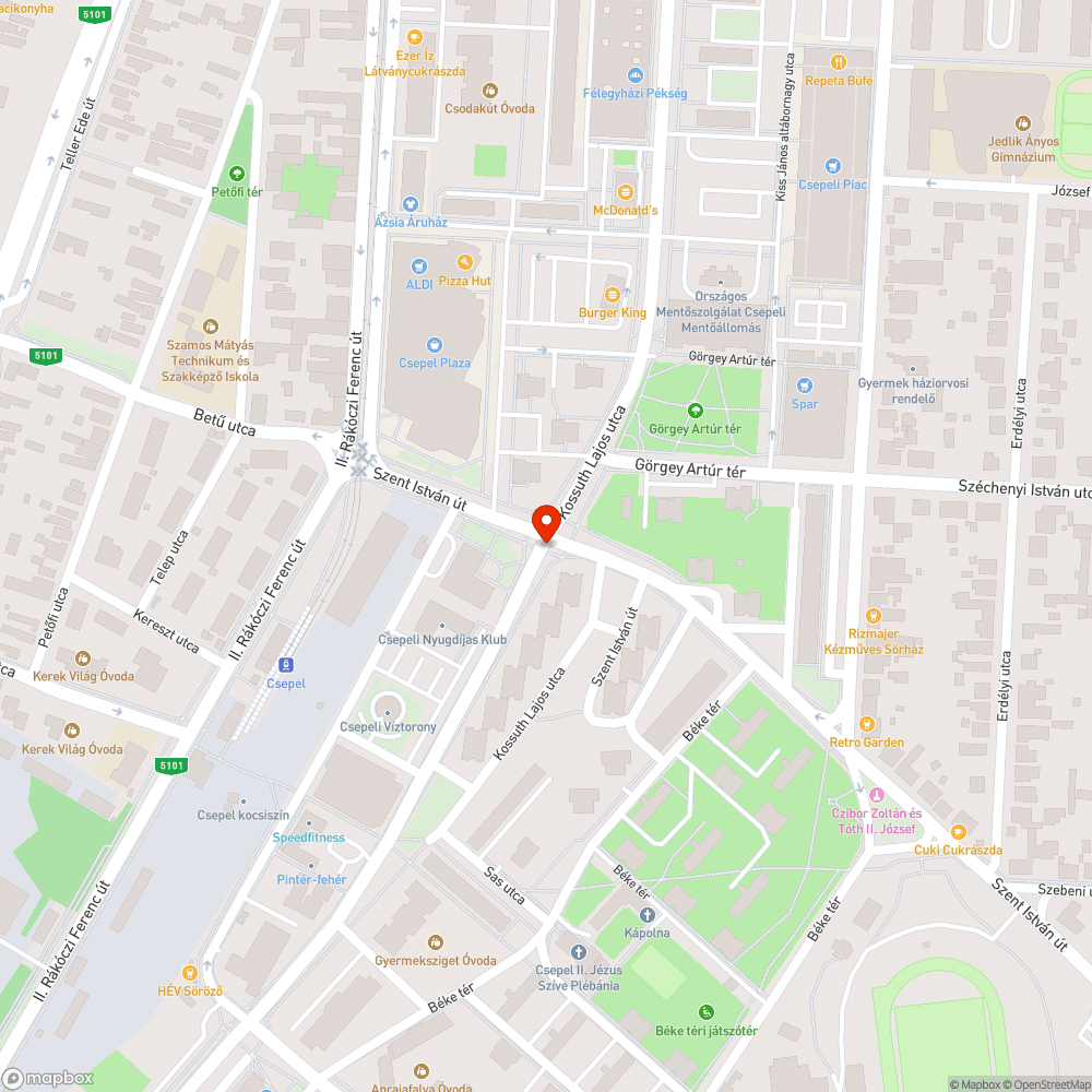 Hiányzó fényterelő bejelentés helye