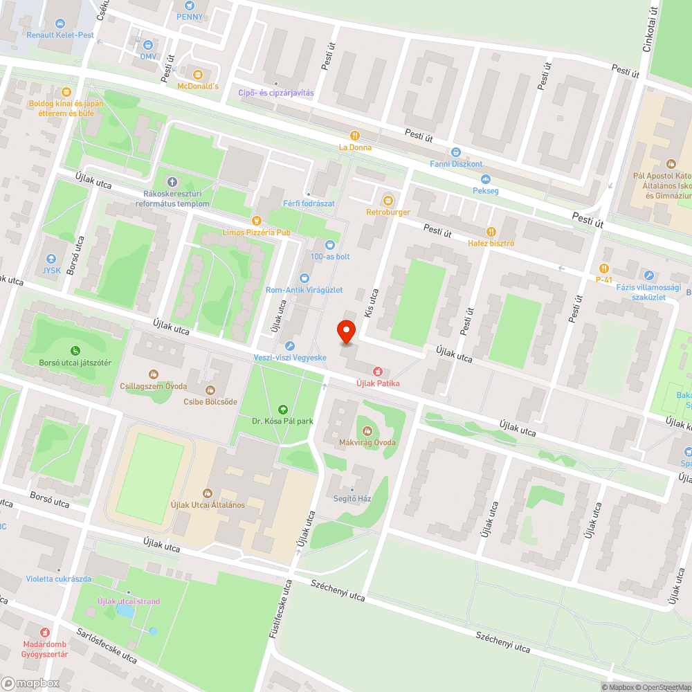 Rossz járda bejelentés helye