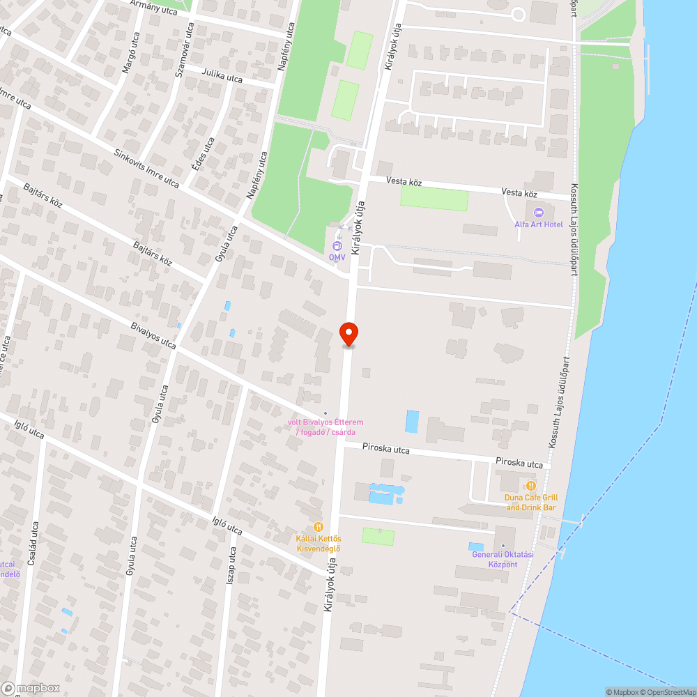 Lekopott sávok és kerékpáros nyomok bejelentés helye